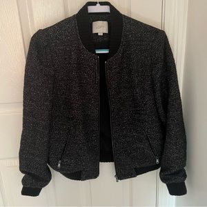 Tweed bomber jacket
